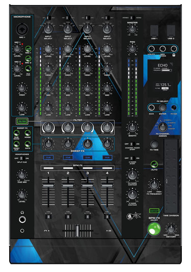 Denon DJ X 1800 Skin Metallic Bermuda Blue